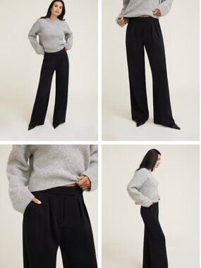 Pleated Wide Leg Pants